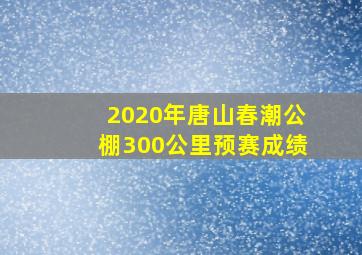 2020年唐山春潮公棚300公里预赛成绩