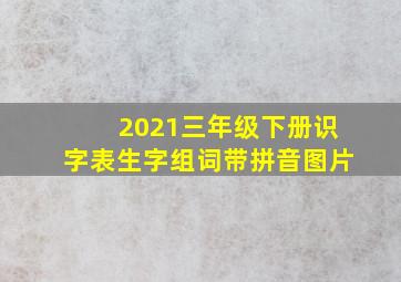 2021三年级下册识字表生字组词带拼音图片