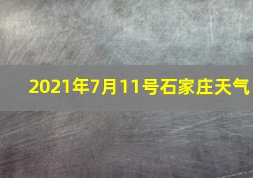 2021年7月11号石家庄天气