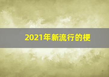 2021年新流行的梗