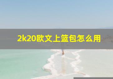 2k20欧文上篮包怎么用