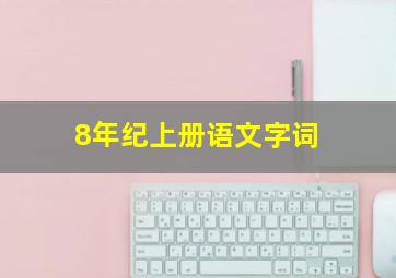 8年纪上册语文字词