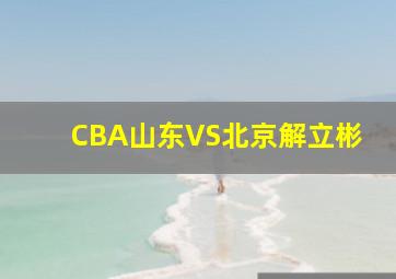 CBA山东VS北京解立彬