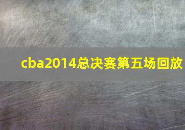 cba2014总决赛第五场回放