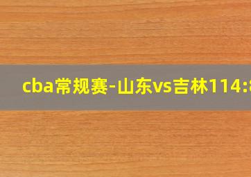 cba常规赛-山东vs吉林114:80