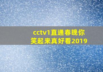 cctv1直通春晚你笑起来真好看2019