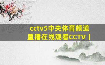 cctv5中央体育频道直播在线观看CCTV丨