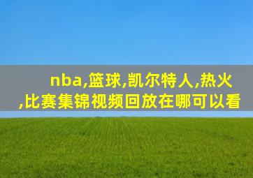 nba,篮球,凯尔特人,热火,比赛集锦视频回放在哪可以看