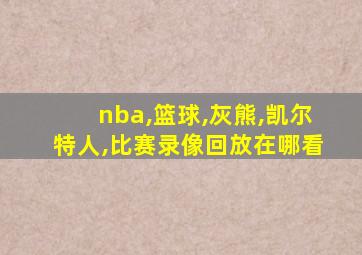 nba,篮球,灰熊,凯尔特人,比赛录像回放在哪看