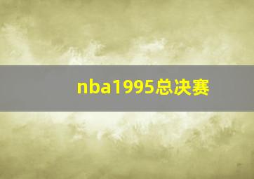 nba1995总决赛