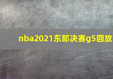 nba2021东部决赛g5回放