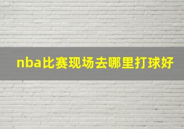 nba比赛现场去哪里打球好