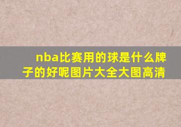 nba比赛用的球是什么牌子的好呢图片大全大图高清