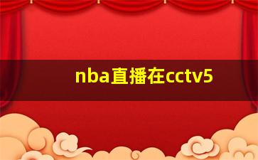 nba直播在cctv5