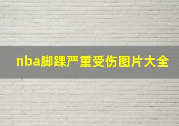 nba脚踝严重受伤图片大全