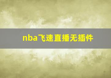 nba飞速直播无插件