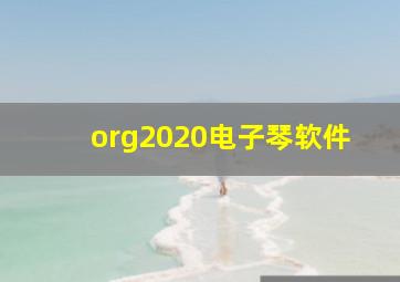 org2020电子琴软件