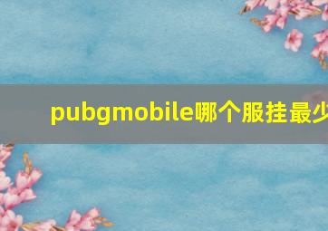 pubgmobile哪个服挂最少