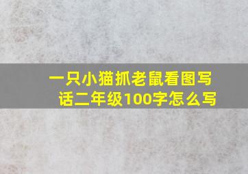 一只小猫抓老鼠看图写话二年级100字怎么写