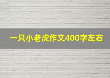 一只小老虎作文400字左右