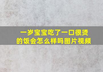 一岁宝宝吃了一口很烫的饭会怎么样吗图片视频