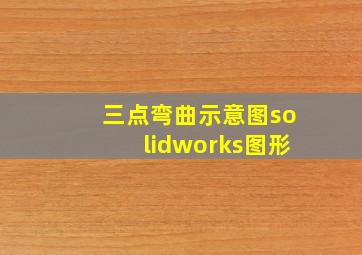 三点弯曲示意图solidworks图形