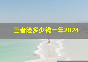 三者险多少钱一年2024