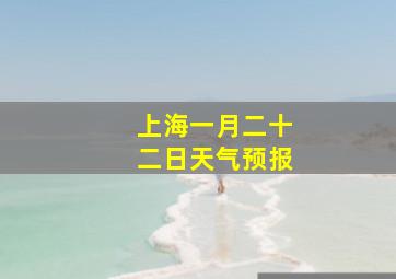 上海一月二十二日天气预报