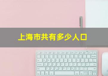 上海市共有多少人口