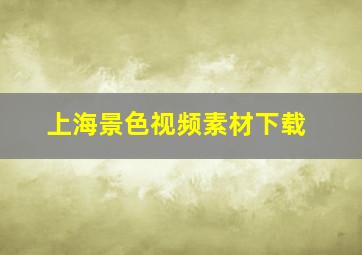 上海景色视频素材下载