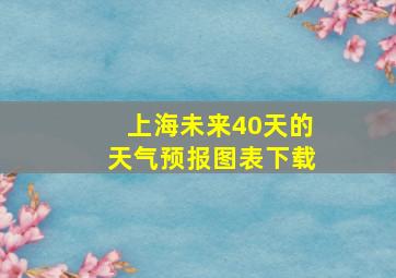 上海未来40天的天气预报图表下载