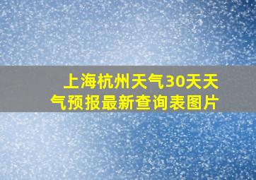 上海杭州天气30天天气预报最新查询表图片