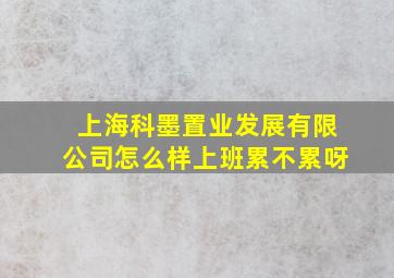 上海科墨置业发展有限公司怎么样上班累不累呀