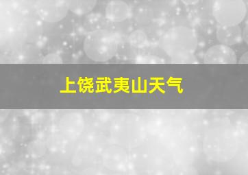 上饶武夷山天气