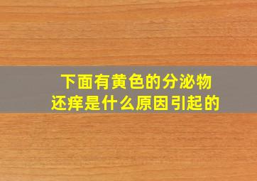 下面有黄色的分泌物还痒是什么原因引起的