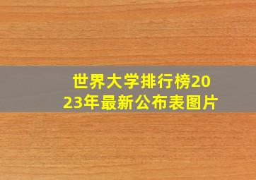 世界大学排行榜2023年最新公布表图片