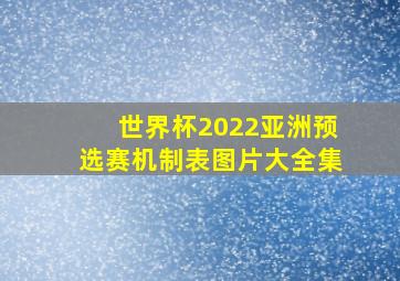 世界杯2022亚洲预选赛机制表图片大全集