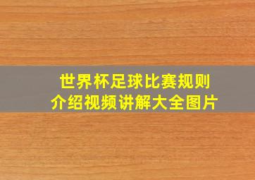 世界杯足球比赛规则介绍视频讲解大全图片