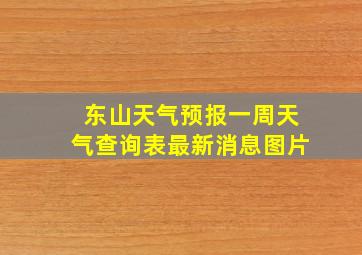 东山天气预报一周天气查询表最新消息图片