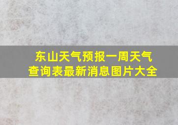 东山天气预报一周天气查询表最新消息图片大全