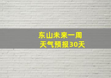 东山未来一周天气预报30天