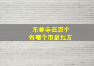 东林寺在哪个省哪个市是地方