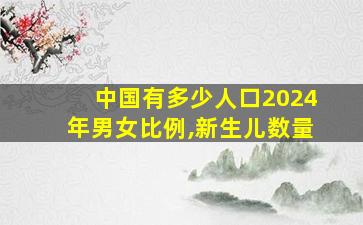 中国有多少人口2024年男女比例,新生儿数量