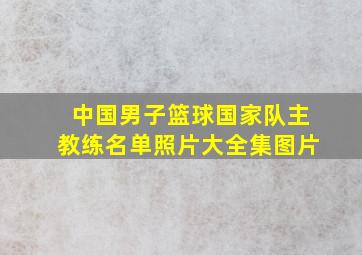 中国男子篮球国家队主教练名单照片大全集图片