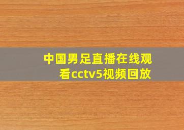 中国男足直播在线观看cctv5视频回放