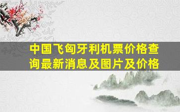 中国飞匈牙利机票价格查询最新消息及图片及价格