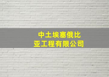 中土埃塞俄比亚工程有限公司