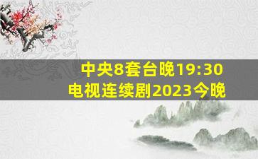 中央8套台晚19:30电视连续剧2023今晚