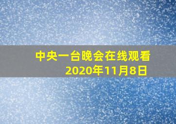 中央一台晚会在线观看2020年11月8日