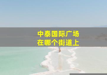 中泰国际广场在哪个街道上